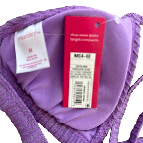 Xhilaration ~ Lilac Purple Bikini Top ~ adjustable straps ~padded ~ size M (4-6) - Picture 5 of 6